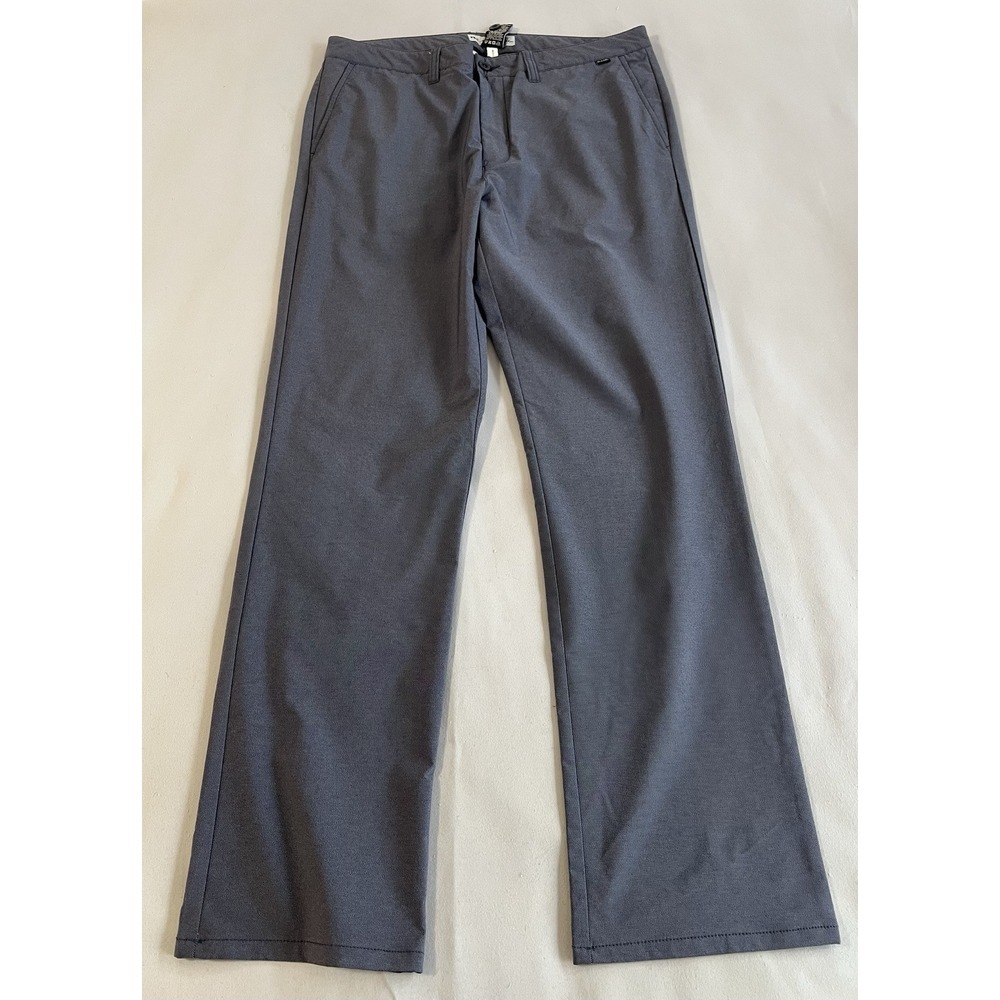 Travis Mathew Awesome Men Chino Pants Flat Front Slash Pockets Gray Size 36 x 33